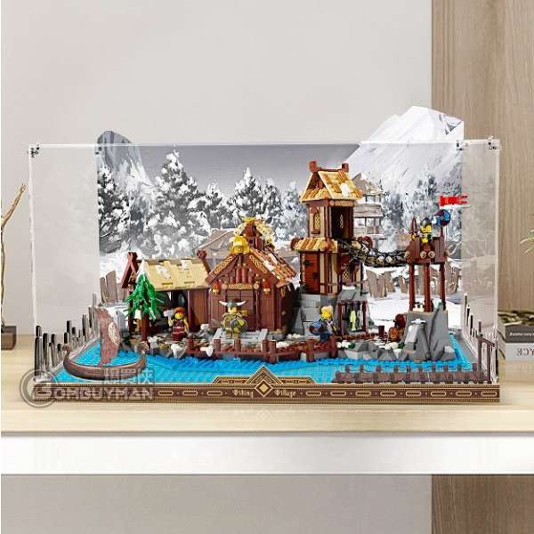 Light Your Bricks LEGO 21343 Viking Village 維京海盜村 專用展示盒 (須自行組裝 不包含LEGO)