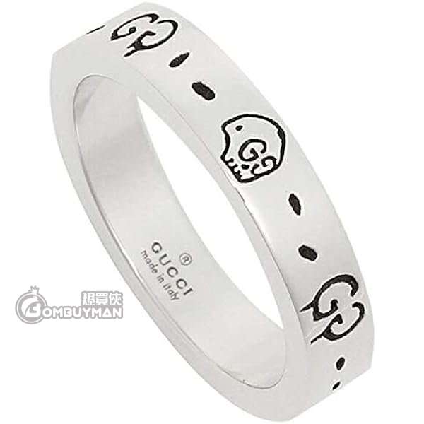 GUCCI GHOST銀戒指 YBC477932 - SIZE "16"