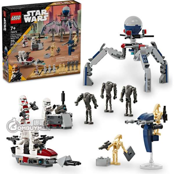 LEGO 75372 Clone Trooper™ & Battle Droid™ Battle Pack (Star Wars™星球大戰)