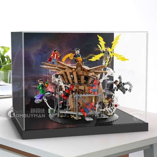 Light Your Bricks LEGO 76261 Spider-Man Final Battle 專用展示盒 (不包含LEGO)