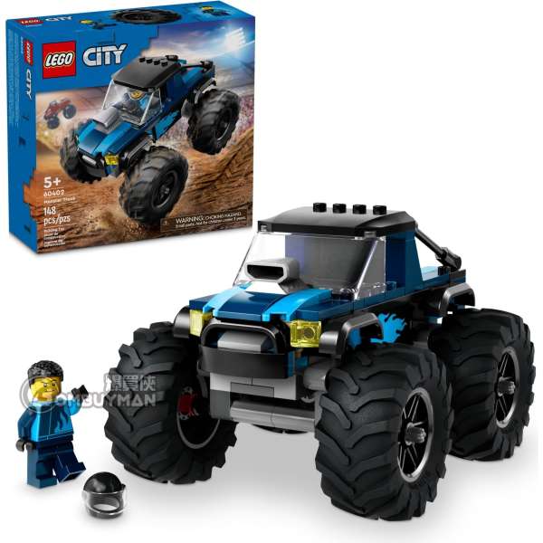 LEGO 60402 Blue Monster Truck 藍色怪獸卡車 (City)