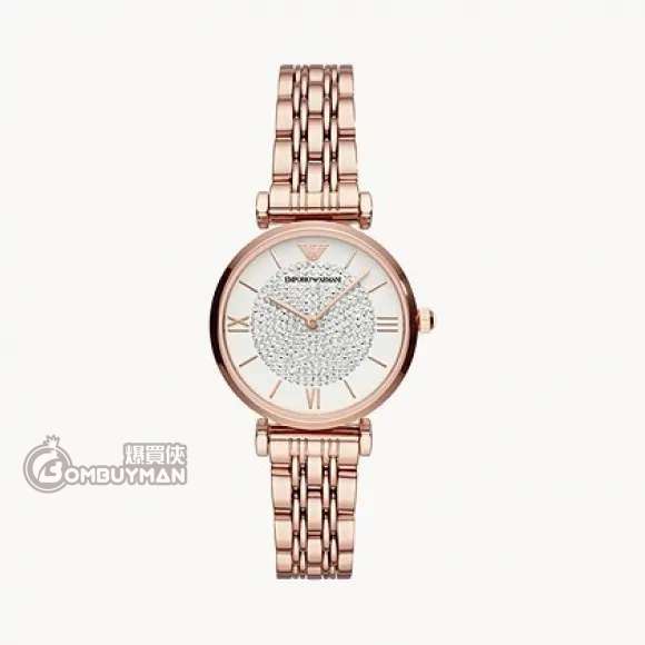 Emporio Armani 玫瑰金滿天星女表 AR11244
