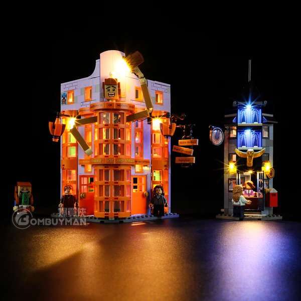 Lightailing LEGO 76422 斜角巷™ : 韋斯萊魔法把戲坊專用燈光組件 (不包含LEGO) 