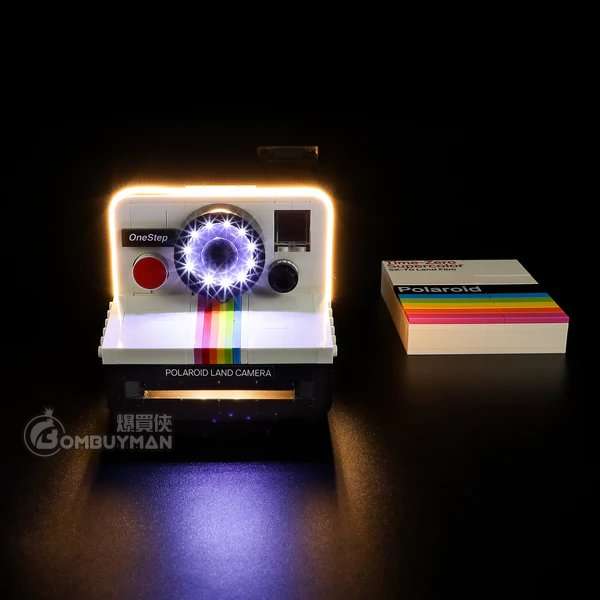 Lightailing LEGO 21345 Polaroid OneStep SX-70 Camera 專用燈光組件 (不包含LEGO) 