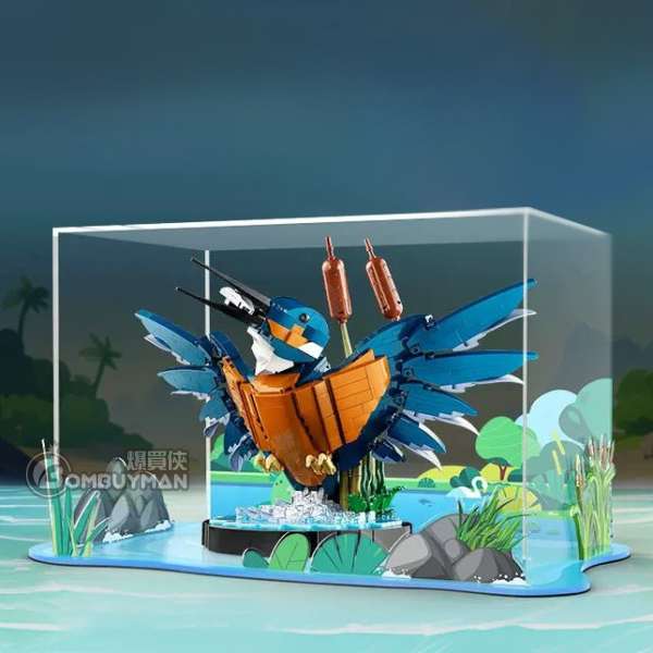 Light Your Bricks LEGO 10331 Kingfisher Bird 翠鳥 專用展示盒 (不包含LEGO)