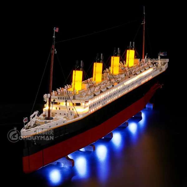 Briksmax LEGO 10294 Titanic 鐵達尼號 專用燈光組件 (不包含LEGO)