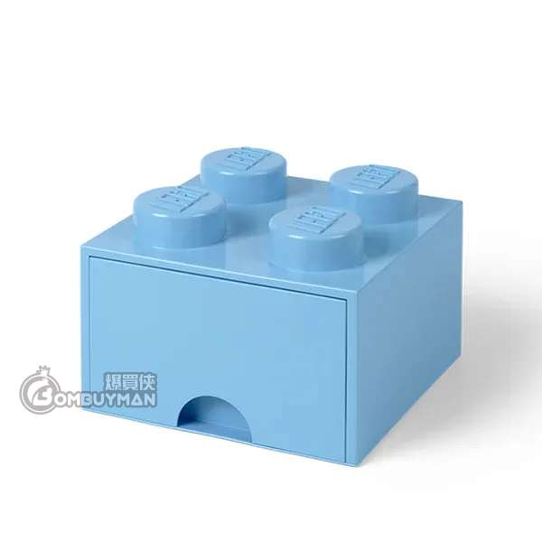 LEGO DRAWER (4 KNOBS) - LIGHT ROYAL BLUE