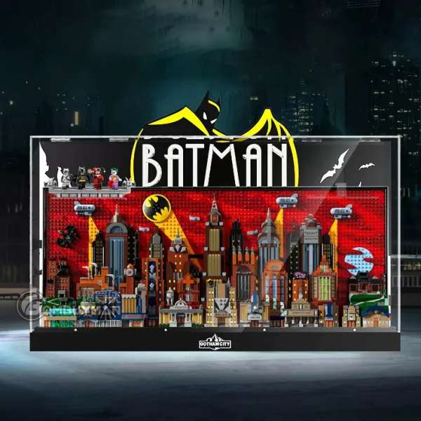 Light Your Bricks LEGO 76271 Batman: The Animated Series Gotham City™ Acrylic Display Box (LEGO not included)