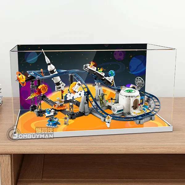 Light Your Bricks LEGO 31142 Space Roller Coaster Installation-free Acrylic Display Box (LEGO not included)