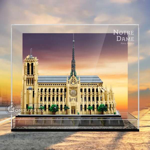 Light Your Bricks LEGO 21061 Notre-Dame de Paris 巴黎聖母院一體式專用展示盒 (不包含LEGO)