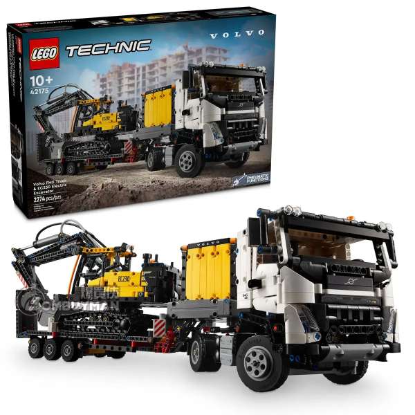 LEGO 42175 Volvo FMX Truck & EC230 Electric Excavator Volvo FMX 卡車和 EC230 電動挖掘機 (Technic)