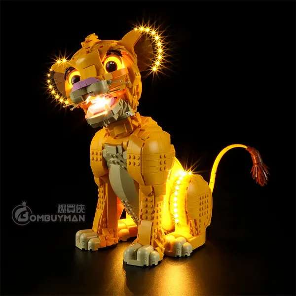 Lightailing LEGO 43247 Young Simba the Lion King 專用燈光組件 (不包含LEGO)