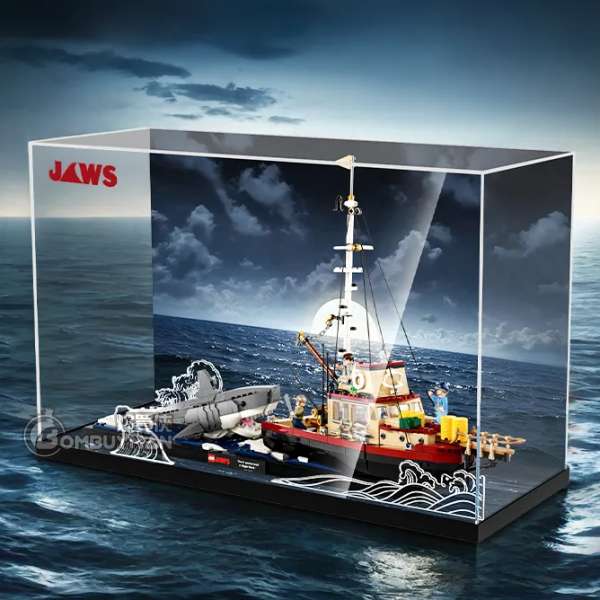 Light Your Bricks LEGO 21350 Jaws 大白鯊 專用一體式展示盒 (不包含LEGO)