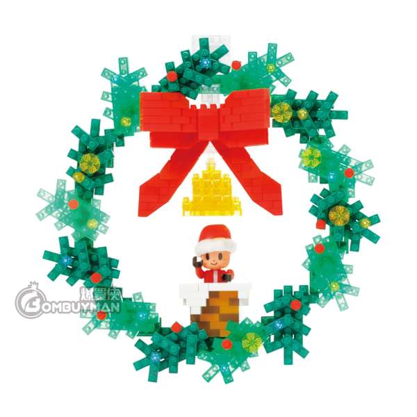 nanoblock NBH-220 Christmas Wreath 聖誕花環別注版