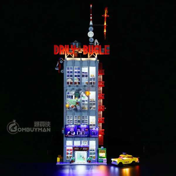 Lightailing LEGO 76178 Daily Bugle 號角日報大樓 專用燈光組件 (Spider-Man 蜘蛛俠,Marvel 漫威) (不包含LEGO)