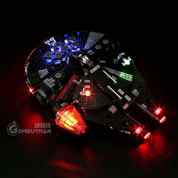 Lightailing LEGO 75389 The Dark Falcon 黑暗千年鷹號 (Star Wars™星球大戰) 專用燈光組件 (不包含LEGO)