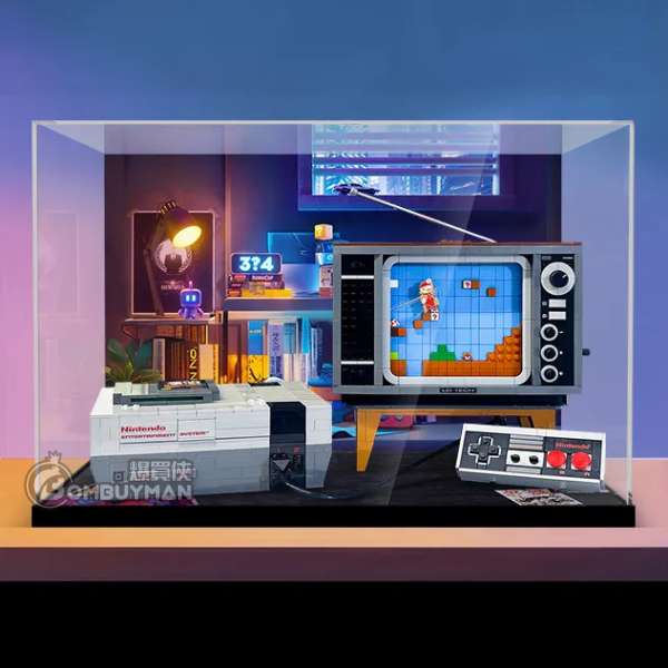 Light Your Bricks LEGO 71374 Nintendo Entertainment System 任天堂娛樂系統一體式專用展示盒 (不包含LEGO)