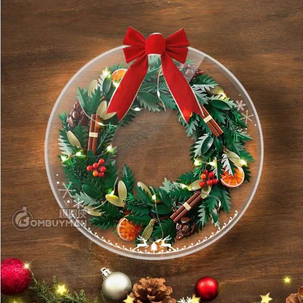 Light Your Bricks LEGO 10340 Wreath 專用展示盒 (不包含LEGO)
