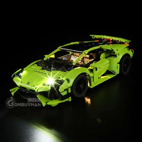 Lightailing LEGO 42161 Lamborghini Huracán Tecnica 林寶堅尼 (Technic) 專用燈光組件 (不包含LEGO)