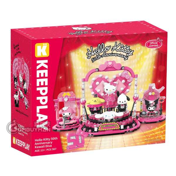 Qman Keeppley MX-K20850 Hello Kitty 50th Anniversary Kawaii Diva (Sanrio)