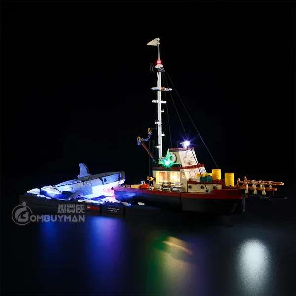 Lightailing LEGO 21350 Jaws 大白鯊 (Ideas) 專用燈光組件(不包含LEGO)