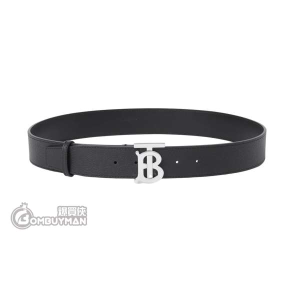 BURBERRY Leather Wide TB Belt 男款腰帶 8066651 85