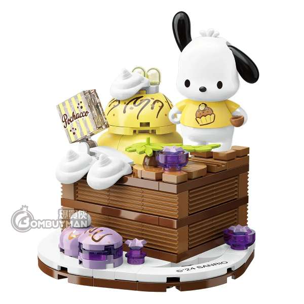 Qman Keeppley- PC-K20864 Pochacco 朱古力蛋糕造型積木(Sanrio)