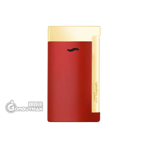 S.T. Dupont Slim 7系列紅色/金色飾面打火機 027707