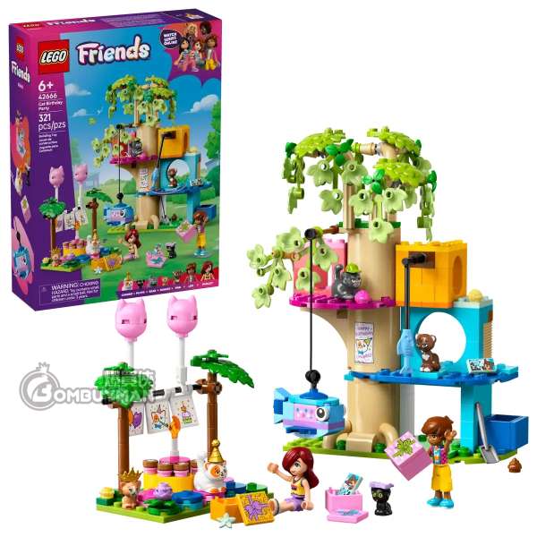 LEGO 42666 Cat Birthday Party & Tree House 貓咪生日派對和樹屋 (Friends)