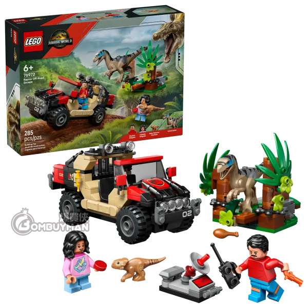LEGO 76972 Raptor Off-Road Escape 越野車恐龍險境逃生 (Jurassic World)