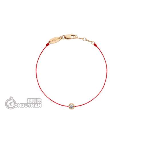Redline - Pure 0.10克拉圓形鑽石玫瑰金繩製女士手鍊 1 R