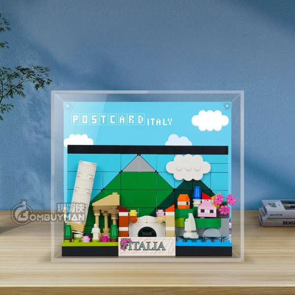 Light Your Bricks LEGO 40818 Italy Postcard 意大利明信片 專用展示盒 (不包含LEGO)