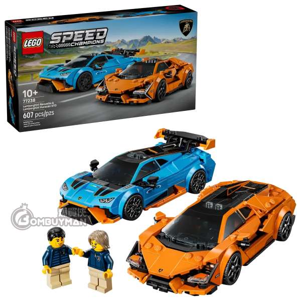 LEGO 77238 Lamborghini Revuelto & Huracán STO (Speed Champions)