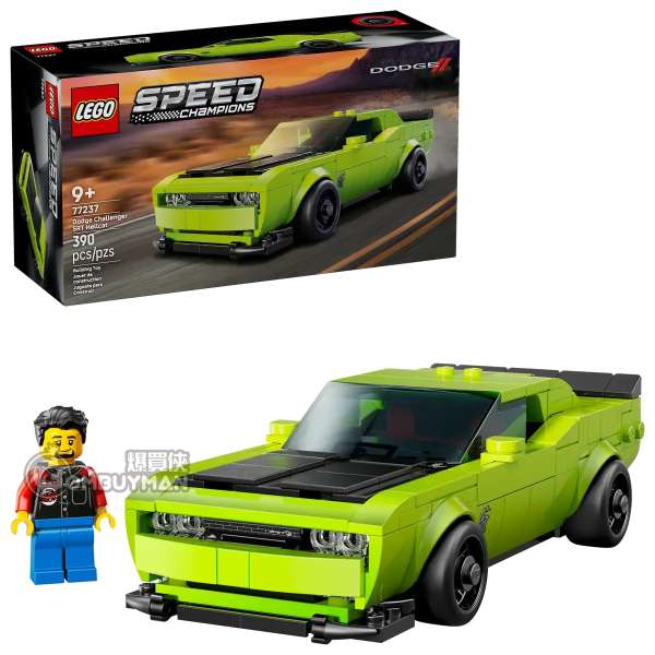 LEGO 77237 Dodge Challenger SRT Hellcat Sports Car (Speed Champions)