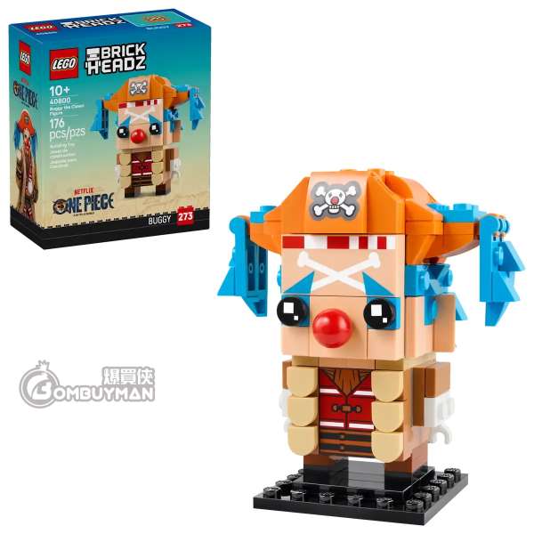 LEGO 40800 Buggy the Clown Figure 巴其小丑人仔 (Brickheadz, One-Piece 海賊王)