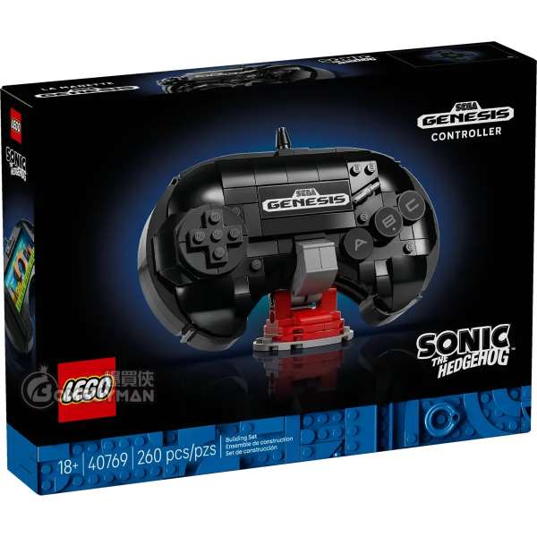 LEGO 40769 SEGA® Genesis™ 控制器 (Sonic the Hedgehog™ 超音鼠)