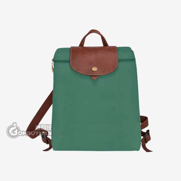 LONGCHAMP #L1699089P84 Le Pliage尼龍背包 中號 女款 鼠尾草綠色