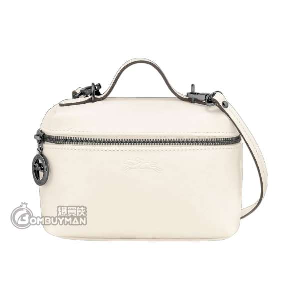 LONGCHAMP #10187987037 Le Pliage Xtra XS 斜揹袋 牛皮 (米白色)
