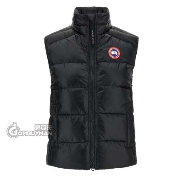 Canada Goose # 2237L 9061 M Logo Patch Zip-Up Padded Gilet(BLACK)