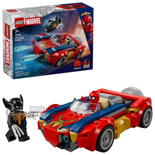 LEGO 76336 Spider-Man Car vs. Venomized Wolverine 蜘蛛俠汽車大戰猛毒化金鋼狼 (Marvel 漫威)