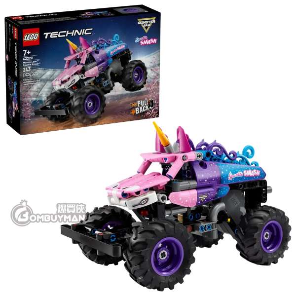 LEGO 42220 Monster Jam™ Sparkle Smash™ Pull-Back 迴力車 (Technic)