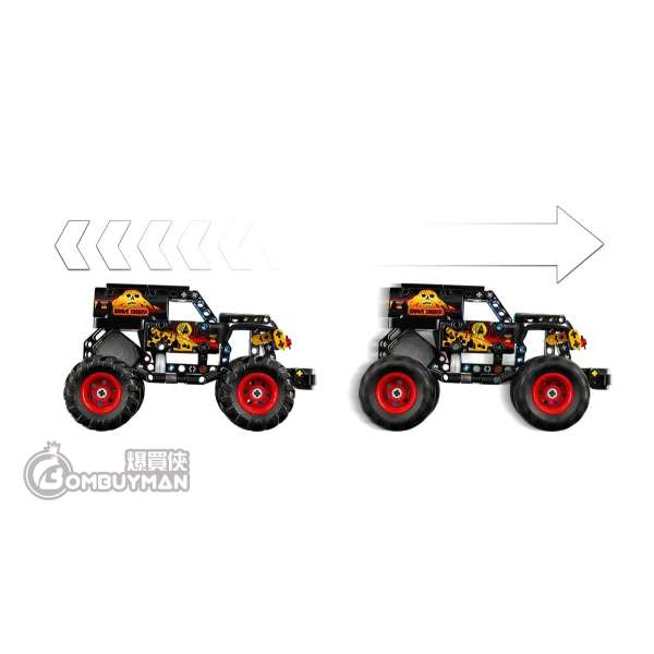 爆買】LEGO 42219 Monster Jam™ Grave Digger™ Fire and Ice 火與冰