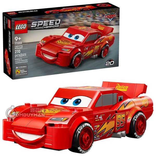 LEGO 77255 Lightning McQueen 閃電麥坤《汽車總動員》 (Speed Champions, Disney)