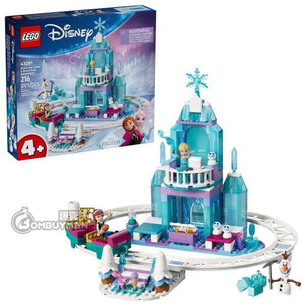 LEGO 43281 Elsa's Ice Castle & Snow Ride Adventur 艾莎的冰雪城堡和雪橇大冒險 (Disney 迪士尼)