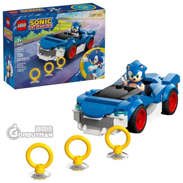 LEGO 77117 Sonic: Speedster Lightning 希爾弗的車 vs. 納克的怪獸卡車 (Sonic the Hedgehog™ 超音鼠)
