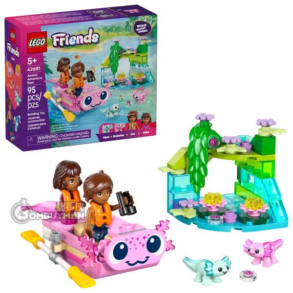 LEGO 42681 Axolotl Adventure Boat 六角恐龍冒險船 (Friends)