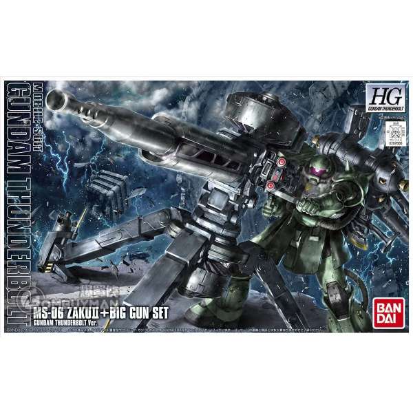 BANDAI - HG 1/144 量產型渣古+大炮裝備 [高達雷霆宙域版]