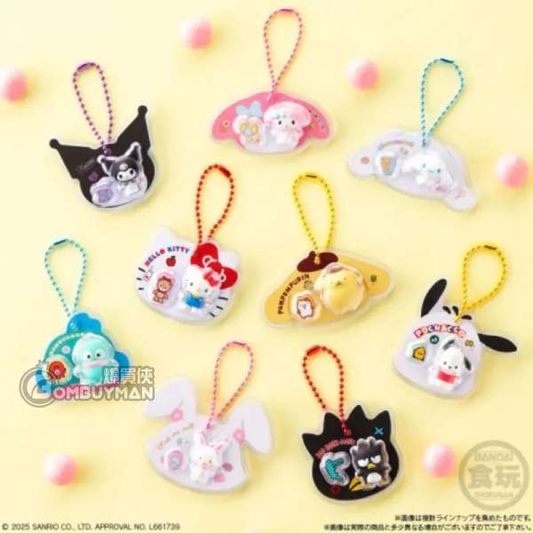 SANRIO CHARACTERS - SANRIO角色 包裝公仔吊飾 &朱古力波 (隨機盲袋1包)