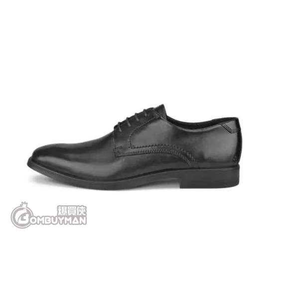 ECCO#62163450839 EU43 墨本 頭層牛皮 商務英倫 時尚皮鞋 男款 黑色