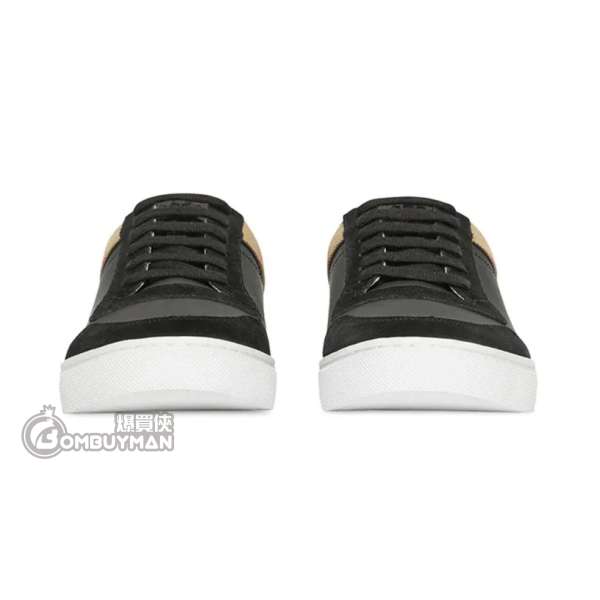 Burberry # 8024124 Leather Suede and House Check Sneakers EU40